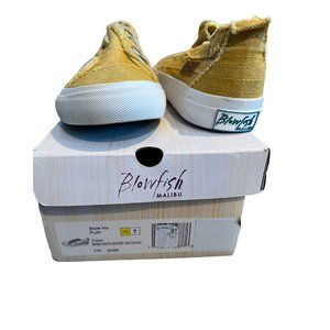 Blowfish Shoes, Malibu, Mango, Canvas, Size 7, Women's
